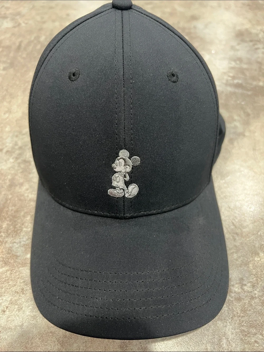 Disney Black Baseball Cap w/ Mickey Mouse adjustable strap